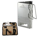 キャンピングムーン(CAMPINGMOON) チャコールスターター バーベキュー 折りたたみ 炭火おこし器 ステンレス製 BBQ用 煙突効果 折り畳み MT-17