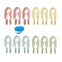 ALLMIRA 折りたたみハンガー 携帯ハンガー 旅行 ハンガー 4色 12セット 24クリップ 洗濯ロープ1本 折り畳み式 携帯用 洗濯 物干し 便利 軽量 多機能 省スペース 旅行/出張/商務/アウトドアなど