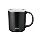 HARIO(ハリオ) セラミックコーティング 真空二重保温マグ ブラック 350ml フタ付き CMG-350-B
