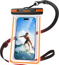 スマホ 防水ケース【完全防水・暗闇で光る蓄光設計】最大7.9インチ対応 IPX8+ 防 水スマホケース タッチ操作 高透過率画面 指紋認証/顔認証 水中撮影 ロックがしやすい 両手解放 ストラップ