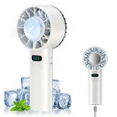 ハンディファン 冷却プレート搭載 「2025夏NEWモデル・瞬間冷却-18℃・16時間連続使用」 Bingoods 携帯扇風機 大風量 冷感 手持ちファン ハンディ扇風機 100段階風量調整 クーラー機能 ミニfan 熱