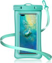 SDMOLO 防水ケース 【2025最新・強化】IPX8 【指紋認証/顔認証 】 携帯防水ケース スマホ用 iPhone15 iPhone14 Pro 13 12 mini X 8 7 SE Samsung galaxy S10 S9 Huawei P60 Mate60 Proに対応 7インチ以下全機種対応 水中撮