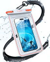 【春の外出・お風呂に最適!両面高機能】TORRAS スマホ 防水ケース IPX8完全防水 水中タッチ対応 浮く設計 お風呂/海/プール/温泉対応 7インチiPhone用 高透過率画面 顔認証 両手解放 ストラッ
