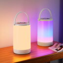 Hensam led 間接照明 寝室 調光調色 ベッドサイドランプ 充電式 授乳ライト ナイトライト 2200mAh タッチ制御 目に優しい 電球色 授乳灯 枕元照明 常夜灯 省エネ 音楽同期 RGB 13光色 おしゃれ ラン