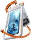 TORRAS スマホ 防水ケース 【国際 IP68 認証・小物収納ポケット】水に浮く ぼうすい ストラップ付き 首かけ 顔認証 高透過率画面 夏に不可欠 海 お風呂 プール 温泉 雨などに 携帯防水ケース 7