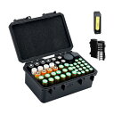 KIWIFOTOS 大容量 電池ケース 単3形 / AA電池 x30本+ 単4形 / AAA電池 x18本+ ボタン電池 x10個 電池チェッカー付き cr2032 cr2025 リチウムコイン電池 ボタン電池ケース 電池収納ケース 電池残量 チェッ