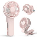 Boleve ハンディファン クリップ 日傘 携帯【2025最新設計 扇風機 大風量 静音】 150g超軽量 ハンディ 扇風機 クリップ/卓上/手持ち/首掛け対応 小型 風量3段階調整 Type-C急速充電 ミニファン 持
