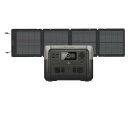 EcoFlow ポータブル電源 ソーラーパネルセット RIVER 2 Max 110w 1枚セット 512Wh容量 60分満充電 リン酸鉄リチウムイオン電池 高...
