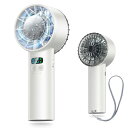 携帯扇風機 ハンディファン 【2025年モデル & -25℃瞬間冷却】 冷感プレート 手持ち扇風機 ミニファン 12枚羽根 6000mAh大容量 軽量 強力 静音 1~100無階段風量 USB-C充電式 卓上扇風機 小型 ポー