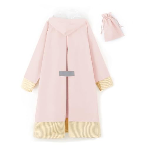 [YAMANMAN] レインコート レディース ロング丈 リュック対応 通勤 通学 自転車 レインウェア ネイビー