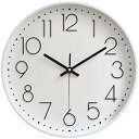 Oblivi 掛け時計 非電波 おしゃれ 北欧 連続秒針 静音 壁掛け時計 掛時計 自宅 寝室 部屋飾り 贈り物 インテリア 大数字 見やすい 30cm (ホワ...