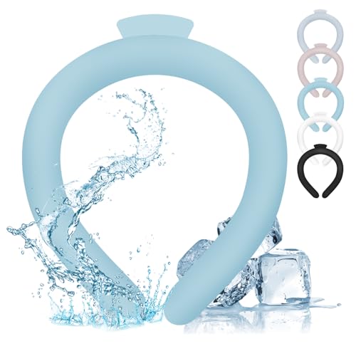 アイスネックリング クールネック ネッククーラー 28℃で自然凍結 冷却リング キッズ 大人 首 冷たい 冷感リング 涼しい 長持ち 繰り返し使用 ひんやりグッズ 冷感 結露しない 首元冷却 熱