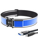 OnePro ランニング ライト led ベルト 【同種製品一番長い発光面を持ち 】 360° 全方向点灯 USB Type-C 充電式 夜間スポーツ用 ランニ...