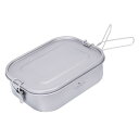 Boundless Voyage チタンメスティン キャンプ用飯ごう 炊飯 クッカー アウトドア調理器具 焚火 飯盒 軽量 コンパクト お弁当箱 ランチボックス ハンゴウ ソロキャンプ・登山用 野外用食器 (1400ML)