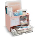 デスクオーガナイザー 小物入れ 卓上 収納 組立不要 大容量 収納ボックス 引き出し ペン立て リモコン 文房具 化粧品 小物収納 オフィス お部屋 学校用
