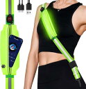 LED反射タスキ 光るタスキ Type-C充電式 電話ホルダー付き 反射バンド 夜間ランニング ライト ウォーキング 自転車 反射板 犬の散歩 安全 反射ベスト...