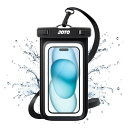 JOTO 防水スマホケース IPX8認定 お風呂 海 プール 温泉 首掛け式 ドライバッグ 登山 お釣り時の防塵・防水対策 最大7.0”スマホに対応可能 適用端末:iPhone 16 15 14 13 12 Mini Pro MaxHuawei Xperia android
