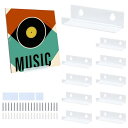 cd壁掛け収納 10個セット レコード 壁掛け 雑誌マガジンラック 透明 レコードラック 壁掛け棚 アクリル ウォールシェルフ棚 展示棚 LPレコードィスプレイ...