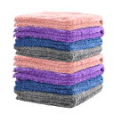 マイクロファイバークロス 厚手長毛タイプ 40×40cm 8枚セット - 吸水力 のふんわり柔らかクロス、乾拭き・水拭き対応でキッチン、お風呂、床掃除、窓ガラス...