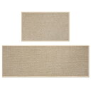 Vasemouh クッキングマット キッチンマット 台所マット 75x44cm 120x44cm 拭ける 滑り止め 玄関マット 2サイズ 低反発クッション 2枚...