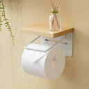 トイレットペーパーホルダー 木製 木製ナチュラル×ホワイト トイレカバー カバー おしゃれ シングル アンティーク調トイレ 天然木 ペーパーホルダー カバー トイレ用品 お手洗い 棚