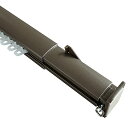 グラムスタイル カーテンレール つっぱり式 110cm-150cm シングル 伸縮 穴開け不要 シンプル 無地 おしゃれ ブラウン