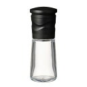 京セラ(Kyocera) ミル 90ml セラミック ソルト&ペッパー 結晶塩 岩塩 胡椒 スパイス 山椒 調味料入れ 粗さ調節 分解洗浄 ブラック CM-15N-BK
