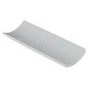 白山陶器 おしぼり 白磁 (約)15×6cm レリーフ 波佐見焼 日本製