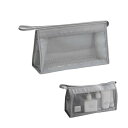 Coollooda メッシュポーチ トラベルポーチ 旅行用ポーチ トラベルグッズ トイレタリーバッグ 洗面用具 小物入れ 化粧品メイクアップバッグ ポータブル メッシュ収納バッグ 旅行 出張 男女兼