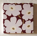 SSサイズ 小さな ミニウニッコファブリックパネル miniunikko 20×20×2.0cm 単品 ケシの花 小さいサイズ 北欧 置物オブジェ ファブリック...