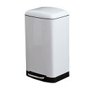 マナベインテリアハーツ 40L ゴミ箱 ごみ箱 ふた付き ペダル式 ダストボックス 大きい トップアウト 足踏み 密閉 ホワイト 白