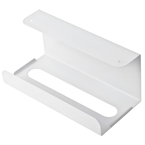 Charmoon キッチンペーパーホルダー ペーパータオルホルダー ティッシュケース 吊り下げ 壁掛け 台所 洗面所 テーブル下 棚 (ホワイト)のサムネイル