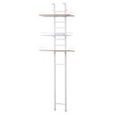 ワイエムワールド 突っ張り ランドリーラック 幅60cm 奥行き27cm 高さ198 〜 250cm ラトゥルー オーク 00-100091