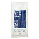 伊藤忠リーテイルリンク レジ袋 乳白【 Mサイズ 】 コンビニ袋 テイクアウト 【100枚入】ポリ袋 手提げ袋 幅320×縦210×マチ幅140×厚さ0.016mm