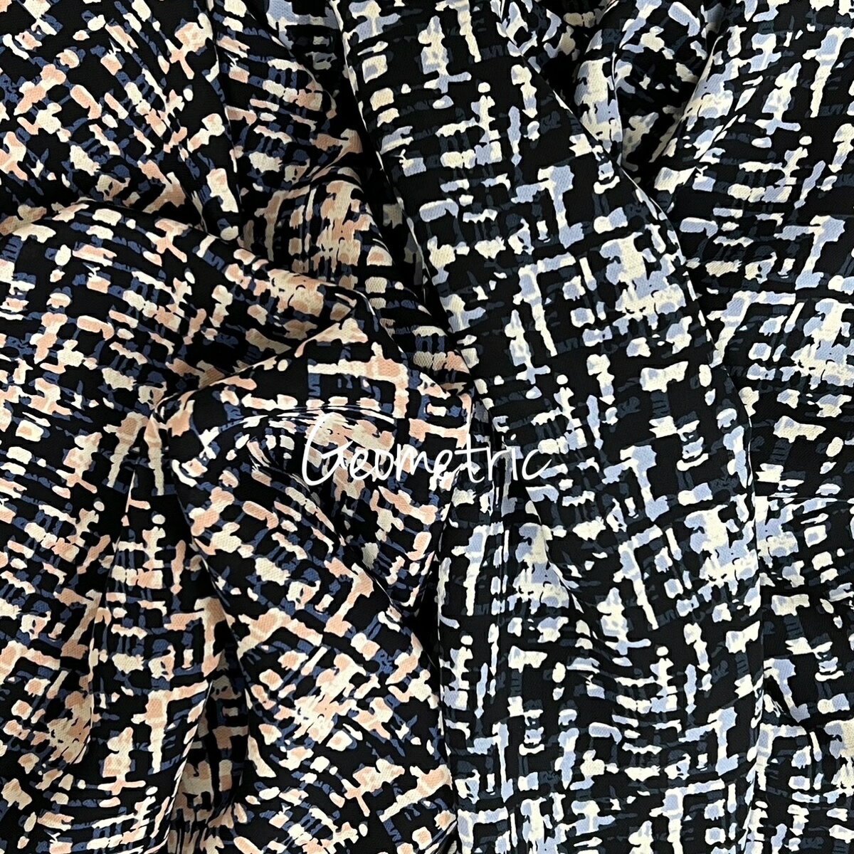 【期間限定P5倍実施中！】 ジオメトリック ジョーゼット 可愛い シンプル おしゃれ 手芸 着分 かわいい..