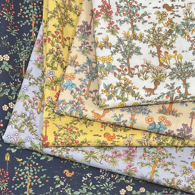 アニマル リス フクロウ 40番手ブロード 112/114cm 可愛い シンプル おしゃれ 手芸 かわいい 布 生地 ..