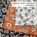 NOIR BY ALLI K DESIGNS USAコットン シーチング コットン100% MODA JAPAN モダ生地 moda モダ ジャパン パッチワーク キルト 生地 花柄 クモの巣 ハロウィン