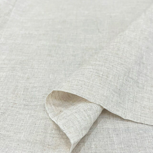 シュリンクサーファー加工 コットンラミー 綿麻 生成り キナリ ベース キャッチワッシャー 日本製 カス残り ナチュラル感 【店長おすすめ】