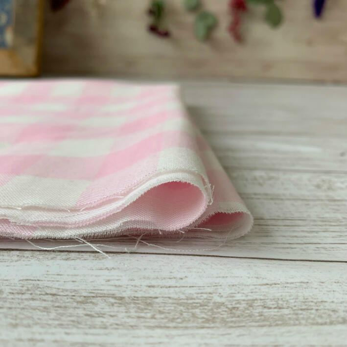 ふんわり やわらか ダブルガーゼ 生地 布 チェック