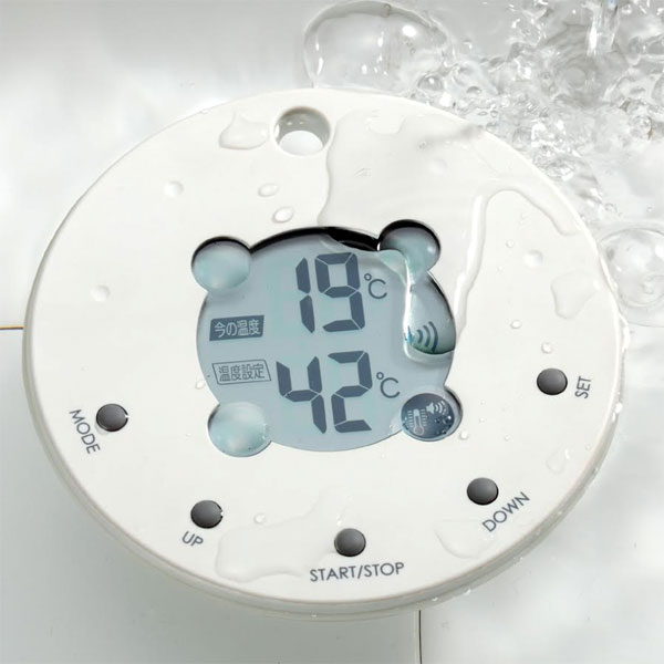 『湯温計バスタイマーお風呂用デジタル温度計』