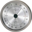 湿度計 温度計 シンプル 温湿度計 温度湿度計 エンペックス 壁掛 EX-2727、EX-2728メール便可￥320
