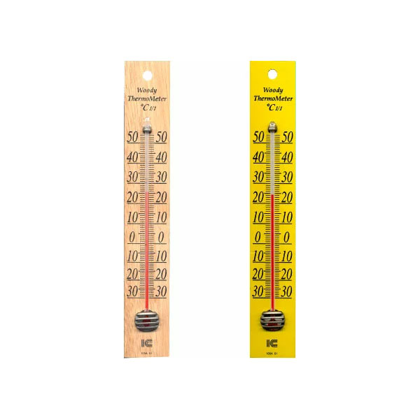 《2点セット》 シンプル 木製温度計