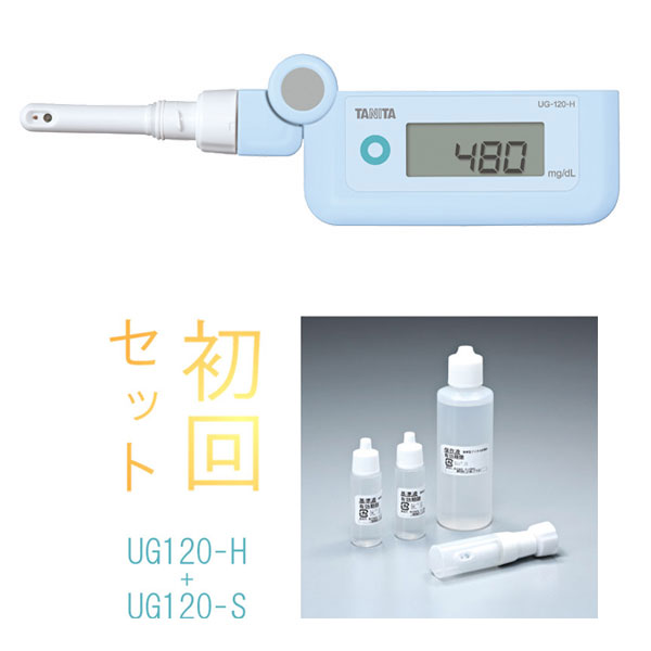 尿糖計：タニタ製デジタル尿糖計本体+センサーカートリッジセットUG-120【取り寄せ：送料無料】