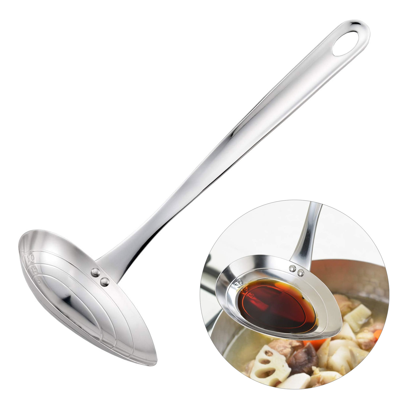 おたま 計量 目盛り 大さじ小さじ 横口お玉 料理のいろは ヨシカワ 日本製 YJ2775 送料無料