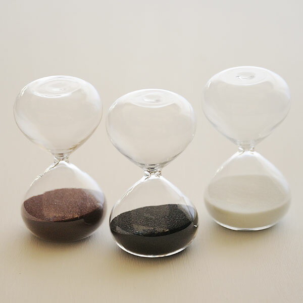 砂時計 砂時計 シンプル 3分計/4分計 ガラス砂時計 廣田硝子 送料無料