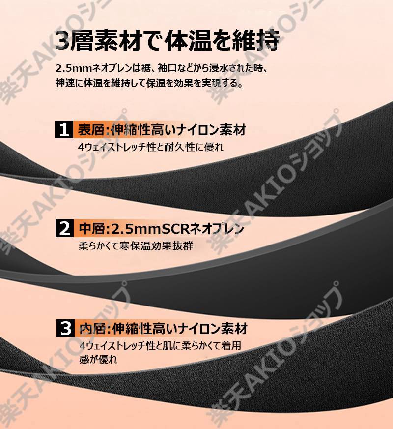 【2.5mmネオプレン＆一体型】DIVE&SAIL キッズ ウェットスーツ ショート 半袖 パン...