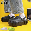 \クーポンで4,090円!/スポーツサンダル サンダル 靴 レディース 厚底 サンダル ビーチサンダル コンフォートサンダル スリッポン ミュール 7cm Heel 夏 穴あき EVA 大きいサイズ 小さいサイズ プール 海 アウトドア 洗える おしゃれ 送料無料