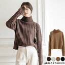 ニット セーター レディース トップス 秋冬 タートルネック ハイネック 長袖 厚手 暖かい ゆったり シンプル デザイン リブニット 無地 カットソー ニットウェア