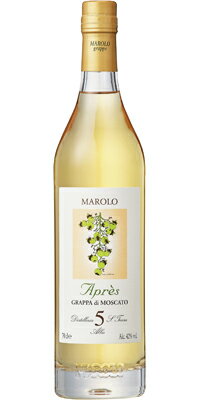 マローログラッパ・ディ・モスカート アプレス 5年(プラスチックコルク)　700ml/6本mxGrappa di Moscato Apres 5 anni 651773