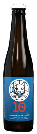 代引き不可商品Belgium beer ベルギービール猫の10周年記念(De Poes 10)瓶 330ml/24本.hirお届けまで14日ほどかかります